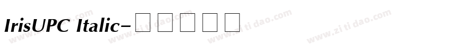IrisUPC Italic字体转换